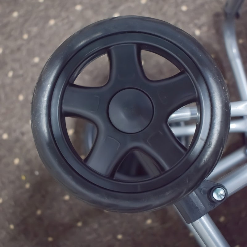 Cărucior de piață pliabil – 37L, cadru metalic, sac impermeabil, 2 roți mari, mâner ergonomic, diverse culori ❘ D4941