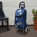Cărucior de piață pliabil – 37L, cadru metalic, sac impermeabil, roți mari, mâner ergonomic, diverse culori ❘ D4942