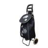 Cărucior de piață pliabil – 37L, cadru metalic, sac impermeabil, roți mari, mâner ergonomic, diverse culori ❘ D4942