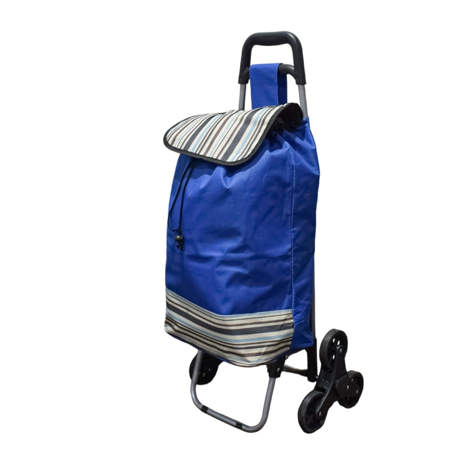 Căruț de piață pliabil – 6 roți, 37L, cadru metalic, sac impermeabil ❘ D4943