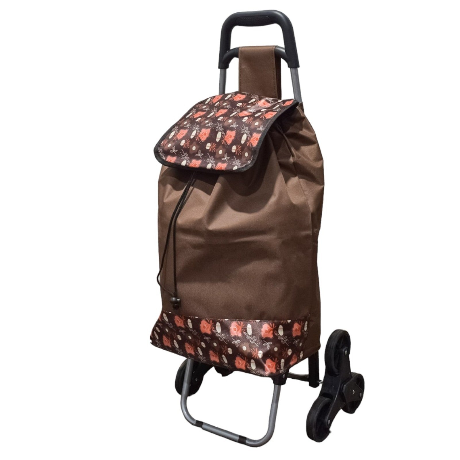 Căruț de piață pliabil – 6 roți, 37L, cadru metalic, sac impermeabil ❘ D4943