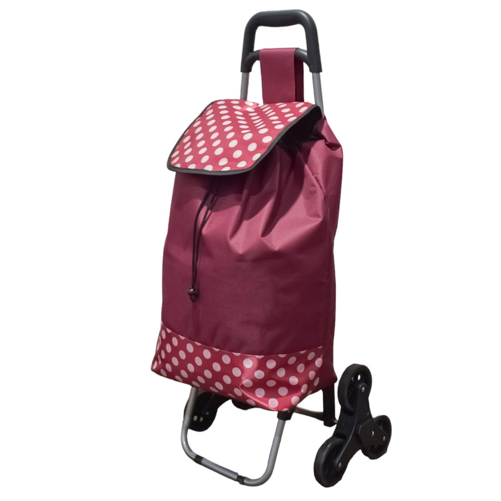 Căruț de piață pliabil – 6 roți, 37L, cadru metalic, sac impermeabil ❘ D4943