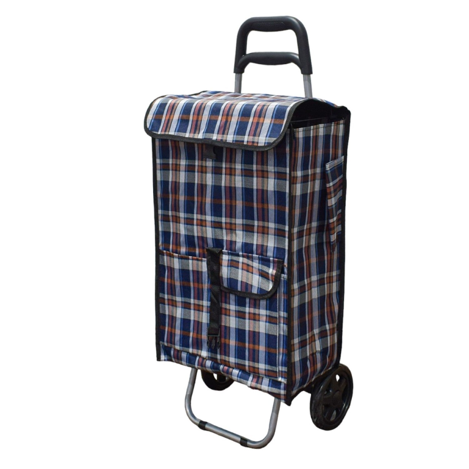 Cărucior de piață pliabil, cadru din aluminiu, 2 roți, 43 L, diverse culori ❘ D4945