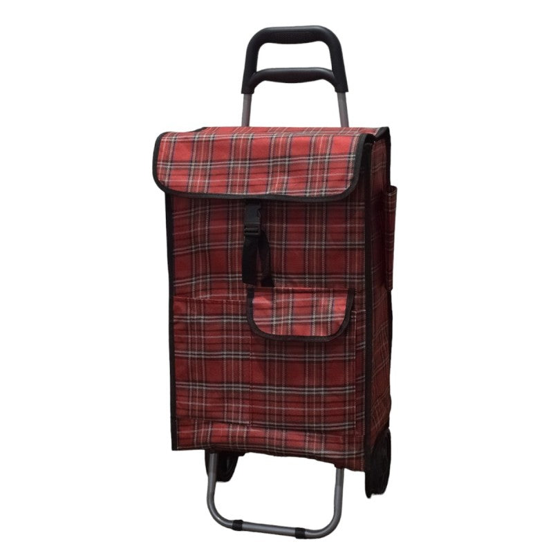 Cărucior de piață pliabil, cadru din aluminiu, 2 roți, 43 L, diverse culori ❘ D4945