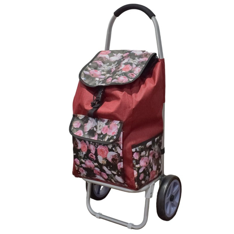 Cărucior de piață pliabil, cadru din aluminiu, 2 roți, 49 L ❘ D4949