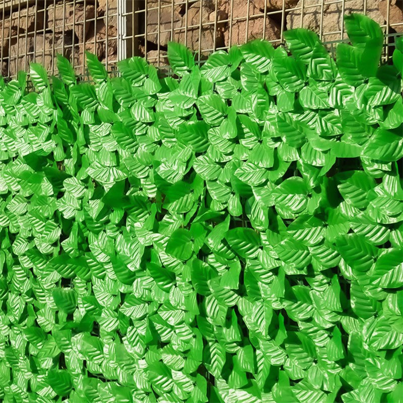 Plasă tip iederă pentru gard, terasă sau balcon din frunze artificiale, verde deschis ❘ D5569 ❘ D4960 ❘ D4957 ❘ D4959 -GardArtificial