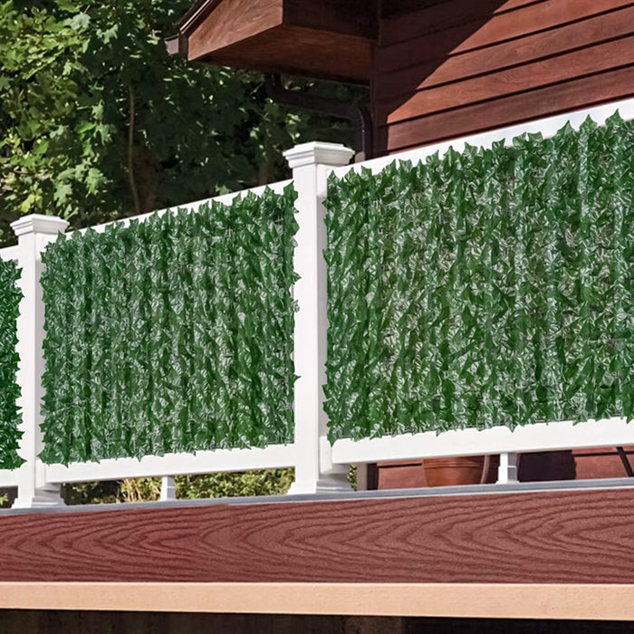 Plasa gard, frunze artificiale, Naimeed D4959, Iedera, paravan pentru balcon, terasa si gard, Verde