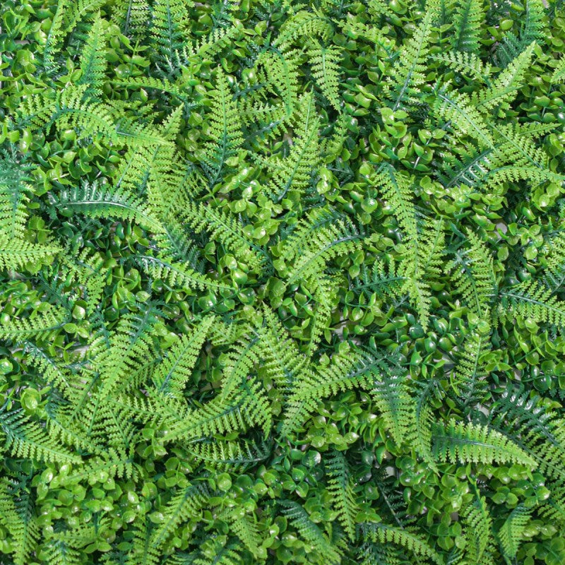 Pachet: 4 x Panou Verde din Plante Artificiale, 60 x 40 cm, Aspect Natural, Potrivit pentru Interior și Exterior ❘ D4964 / D4963 / D4967 / D4970 / D4968