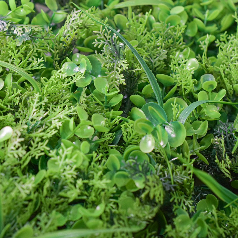 Pachet: 4 x Panou Verde din Plante Artificiale, 60 x 40 cm, Aspect Natural, Potrivit pentru Interior și Exterior ❘ D4964 / D4963 / D4967 / D4970 / D4968