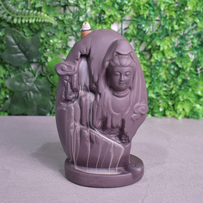 Suport Conuri Parfumate, Naimeed, cu Cascadă de Fum, din Ceramică, Multiple Culori și Modele