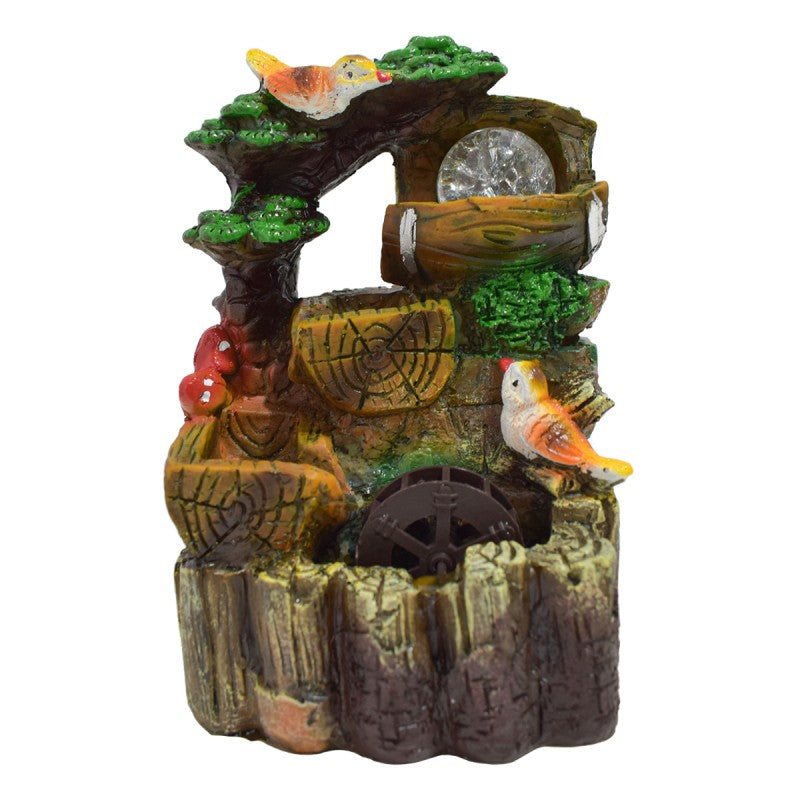 Fântână Arteziană, cu LED, Pompă Submersibilă, 15 x 11 x 21 cm ❘ D5087