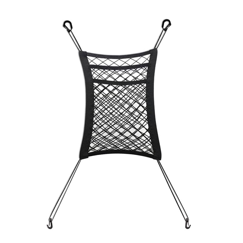 Set: Organizator auto, plasă elastică, Negru + Organizator auto, suport tabletă, Negru | D5139 + D5147