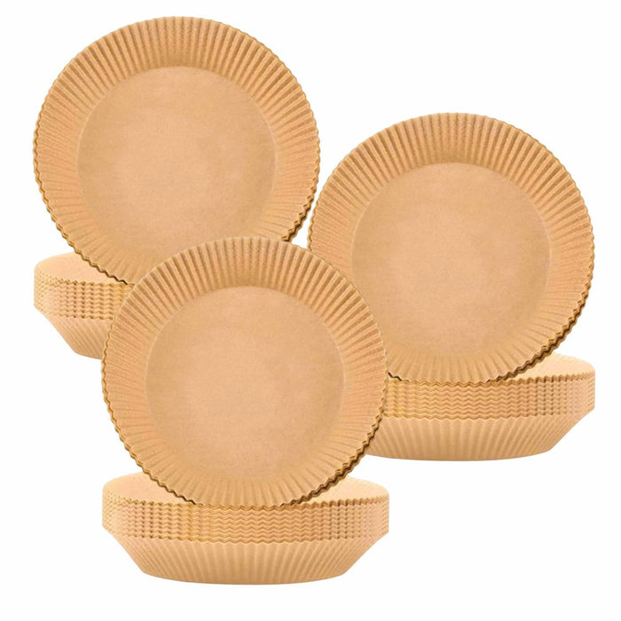 Set 3 x 100 bucati hartie de copt, Naimeed D5142, pentru friteuza, cuptor cu microunde, Maro