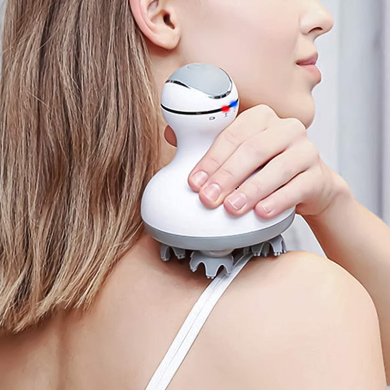 Aparat Masaj Capilar, cu Acumulator, Alb ❘ D5158