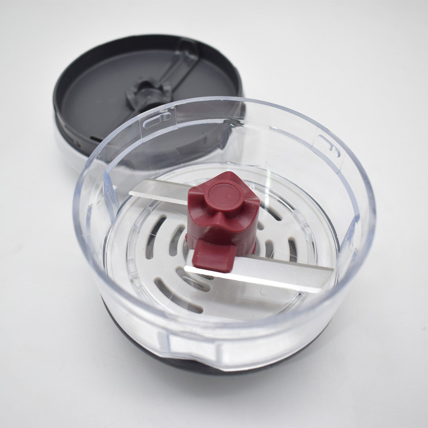 Set: Mini Tocător Manual Usturoi/Legume, Alb + Aparat pentru umplut găluște, colțunași, ravioli, Gri ❘ D5161 / D5133