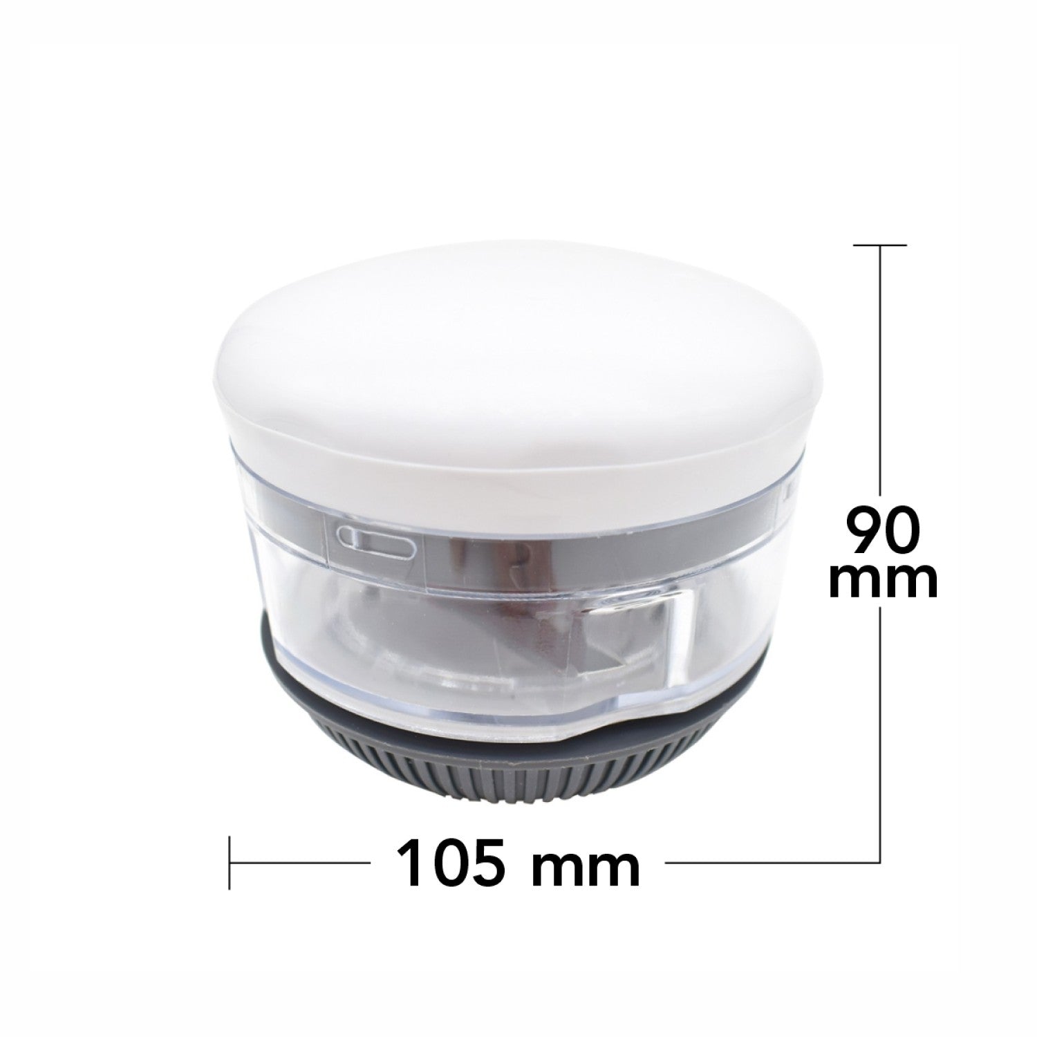 Set: Mini Tocător Manual Usturoi/Legume, Alb + Aparat pentru umplut găluște, colțunași, ravioli, Gri ❘ D5161 / D5133