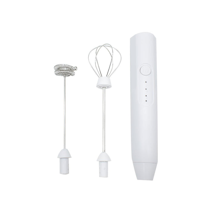 Mini Mixer pentru spuma, lapte si oua, Incarcare USB, Naimeed D5180, Alb