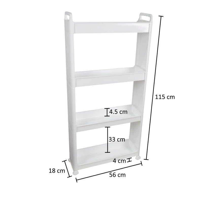 Raft Multifuncțional, 4 Niveluri, Alb, Multiple Dimensiuni ❘ D5280 / D5281