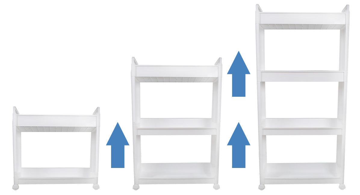 Raft Multifuncțional, 4 Niveluri, Alb, Multiple Dimensiuni ❘ D5280 / D5281