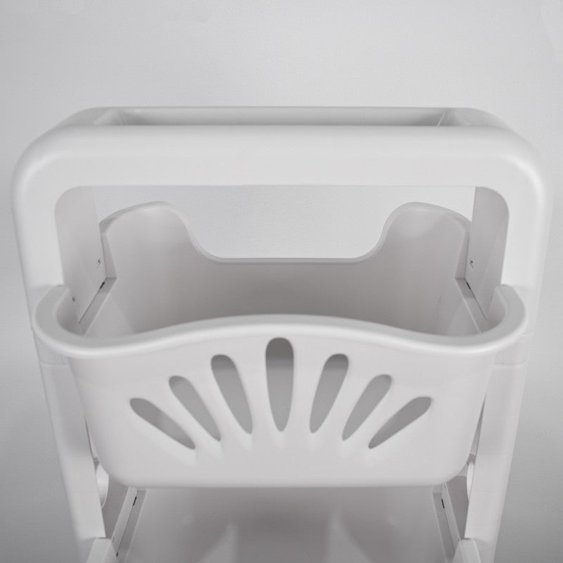Raft Multifuncțional, 4 Niveluri, Alb, 43 x 24 x 115cm ❘ D5284