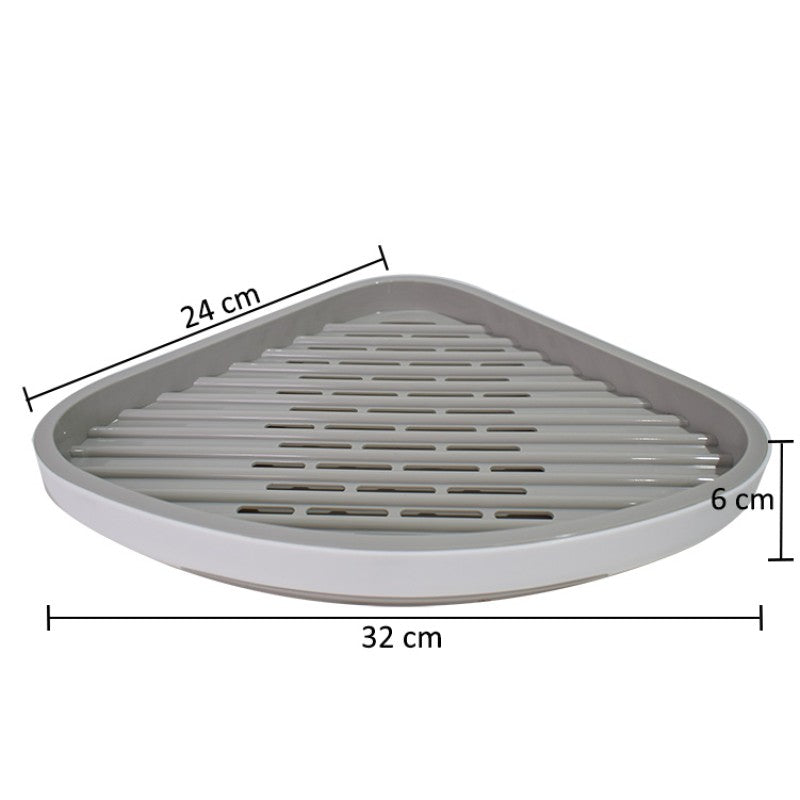 Pachet: Etajeră Baie 32x24x6cm + Etajeră Baie Multifuncțională 12x42x7cm  ❘ D5322 + D5324