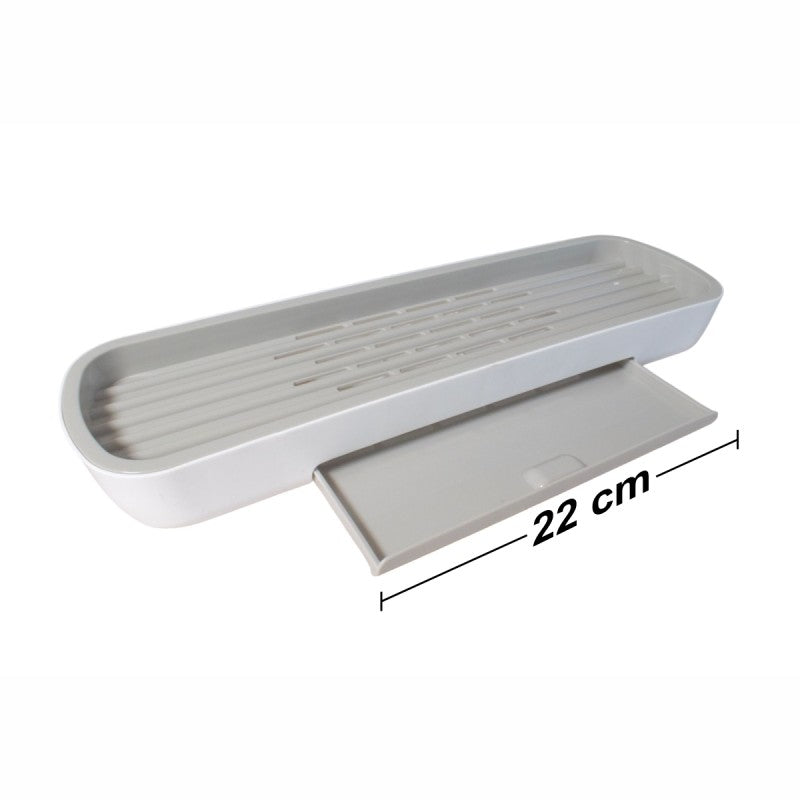 Pachet: Etajeră Baie 32x24x6cm + Etajeră Baie Multifuncțională 12x42x7cm  ❘ D5322 + D5324