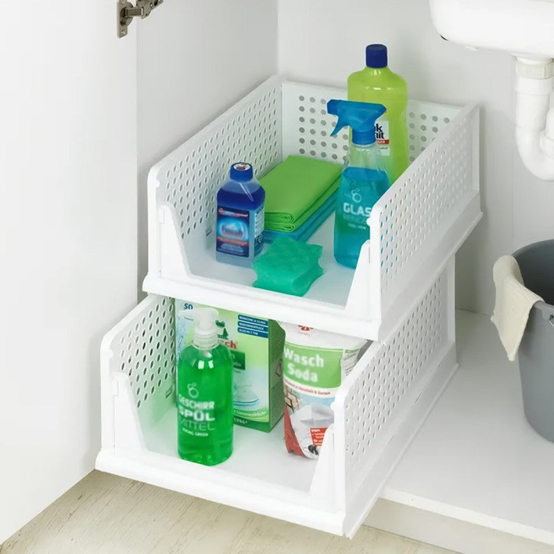 Cutie depozitare, pliabilă, 30x43x29cm, Alb | D5362