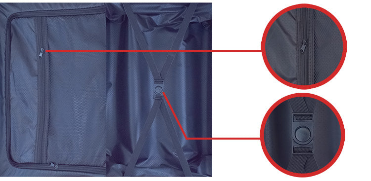 Troler Voiaj Naimeed , 4 Roți Duble 360 grade, ABS, Închidere Cifru, Negru, 38 x 23 x 60 cm | D5391S