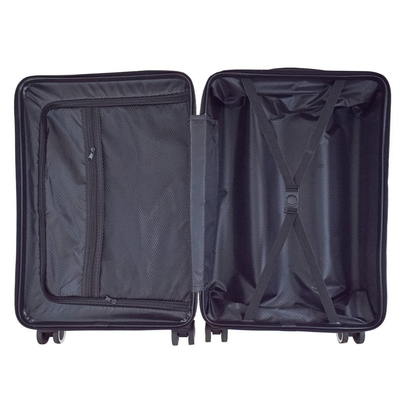 Troler Voiaj Naimeed , 4 Roți Duble 360 grade, ABS, Închidere Cifru, Negru, 38 x 23 x 60 cm | D5391S