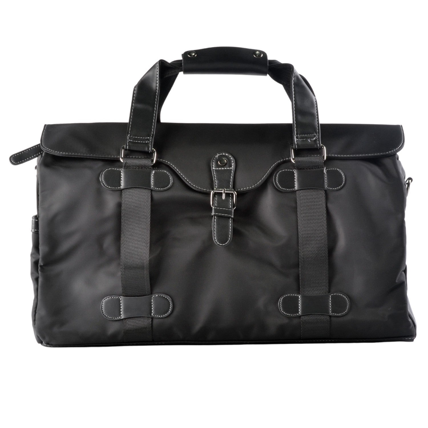 Geantă voiaj, pentru vacanță și avion, Oxford, Negru, 47x20x30cm  ❘ D5418-geanta
