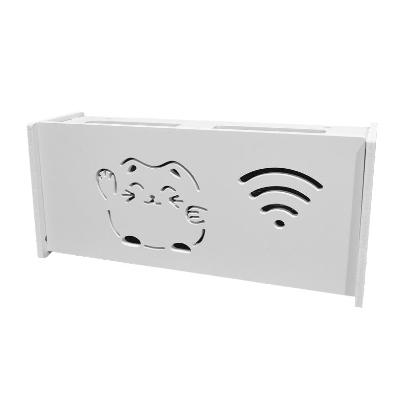 Raft suport Router Wireless, pentru mascare fire și echipament WIFI, 40*20*9.5cm ❘ D5540