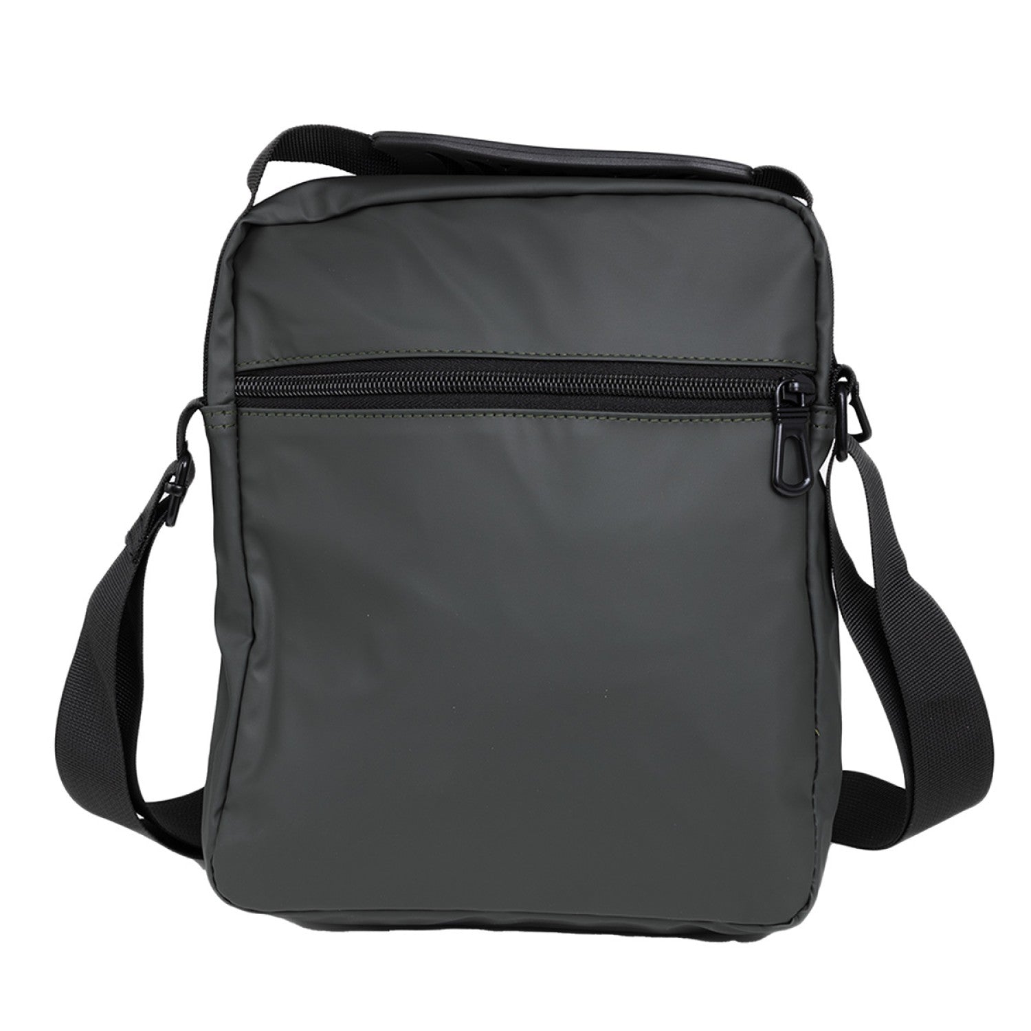 Borsetă bărbați, de umăr, Oxford, 22x5x27 cm, Gri închis/Gri deschis/Albastru ❘