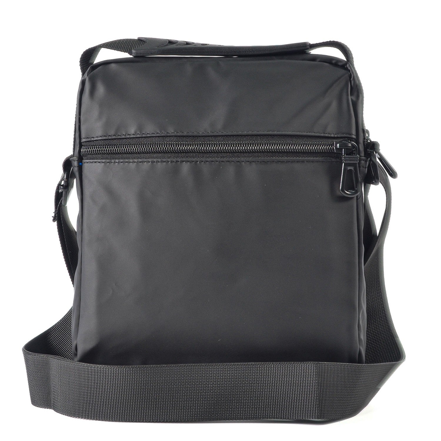 Borsetă bărbați, de umăr, Oxford, 22x5x27 cm, Gri închis/Gri deschis/Albastru ❘