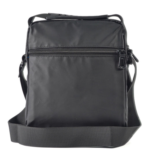 Borsetă bărbați, de umăr, Oxford, 22x5x27 cm, Gri închis/Gri deschis/Albastru ❘