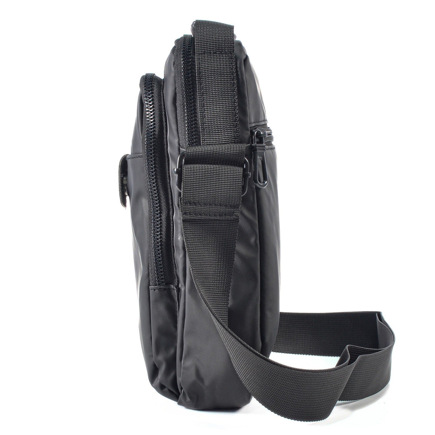 Borsetă bărbați, de umăr, Oxford, 22x5x27 cm, Gri închis/Gri deschis/Albastru ❘