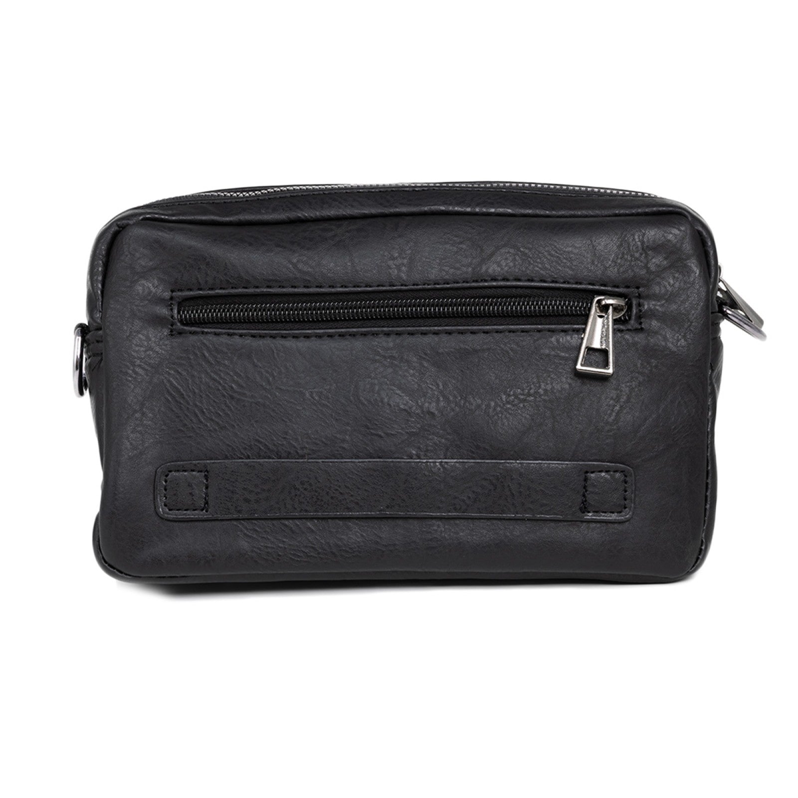 Borsetă bărbați, de umăr, piele ecologică, Naimeed, Companion, Negru, 15x6x23 cm | D5443