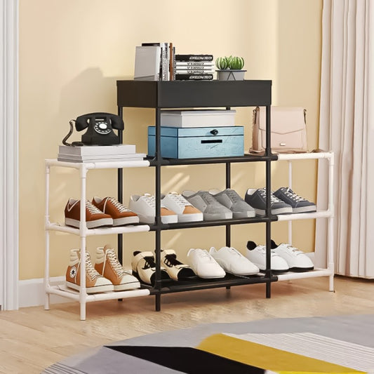 Pantofar Multifuncțional, 4 Nivele, 95 x 22 x 68 cm, Design Modern ❘ D5544
