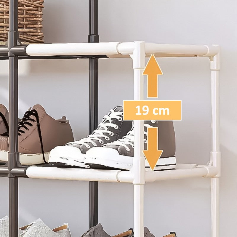 Pantofar Multifuncțional, 6 Nivele, 95 x 22 x 108 cm, Design Modern ❘ D5546