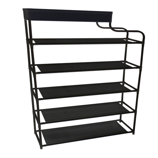 Pantofar cu rafturi și poliță multifuncțională - depozitare practică, design elegant ❘ D5550