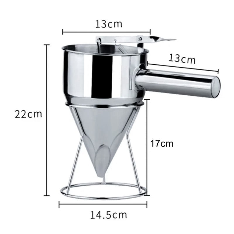 Dozator pentru Aluat și Topping, din Inox, cu Suport ❘ D5575