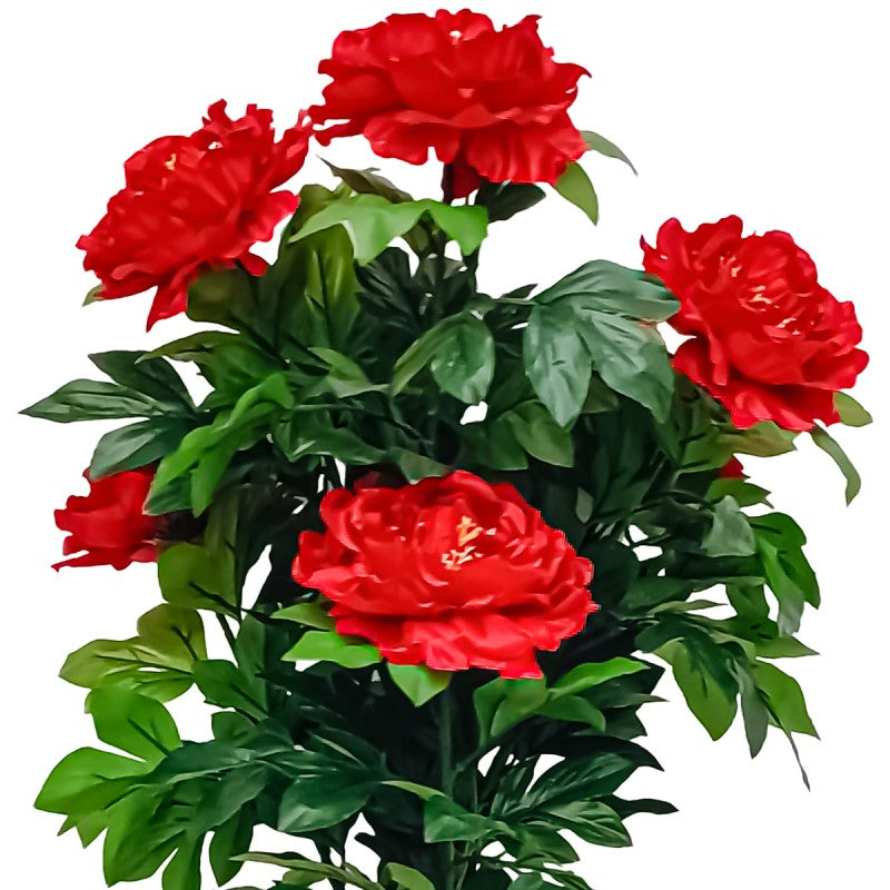 Plantă Artificială Bujor Chinezesc, fără Ghiveci, 90x60cm , Multiple Culori ❘ D5632