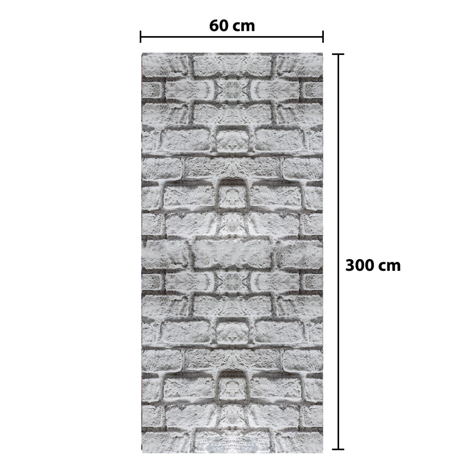 Rola panou autoadeziv, Naimeed D5693, design modern, 2mm grosime, 60x300cm, Gri | D5693