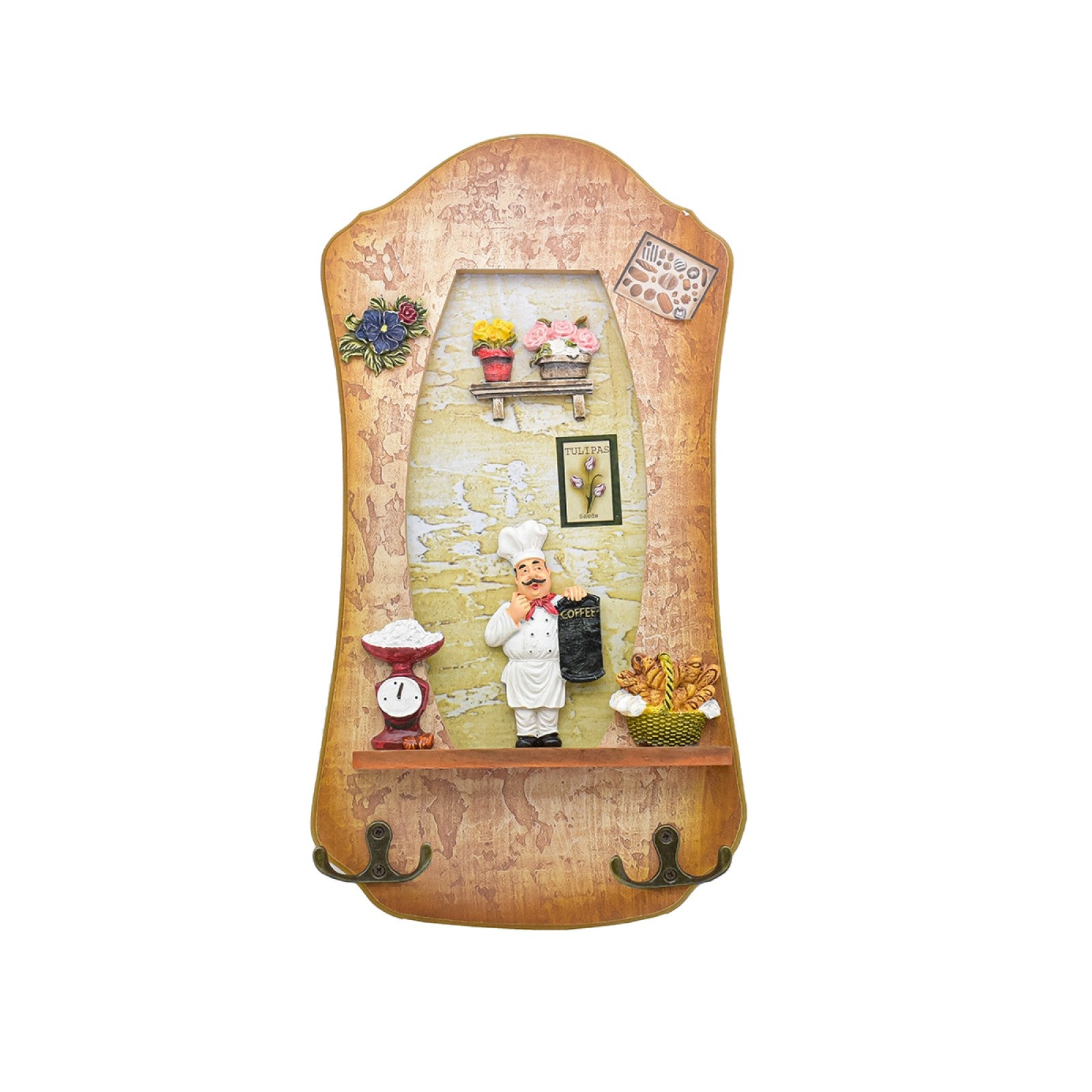 Cuier decorativ, 36,5 x 19,5 cm ❘ D57