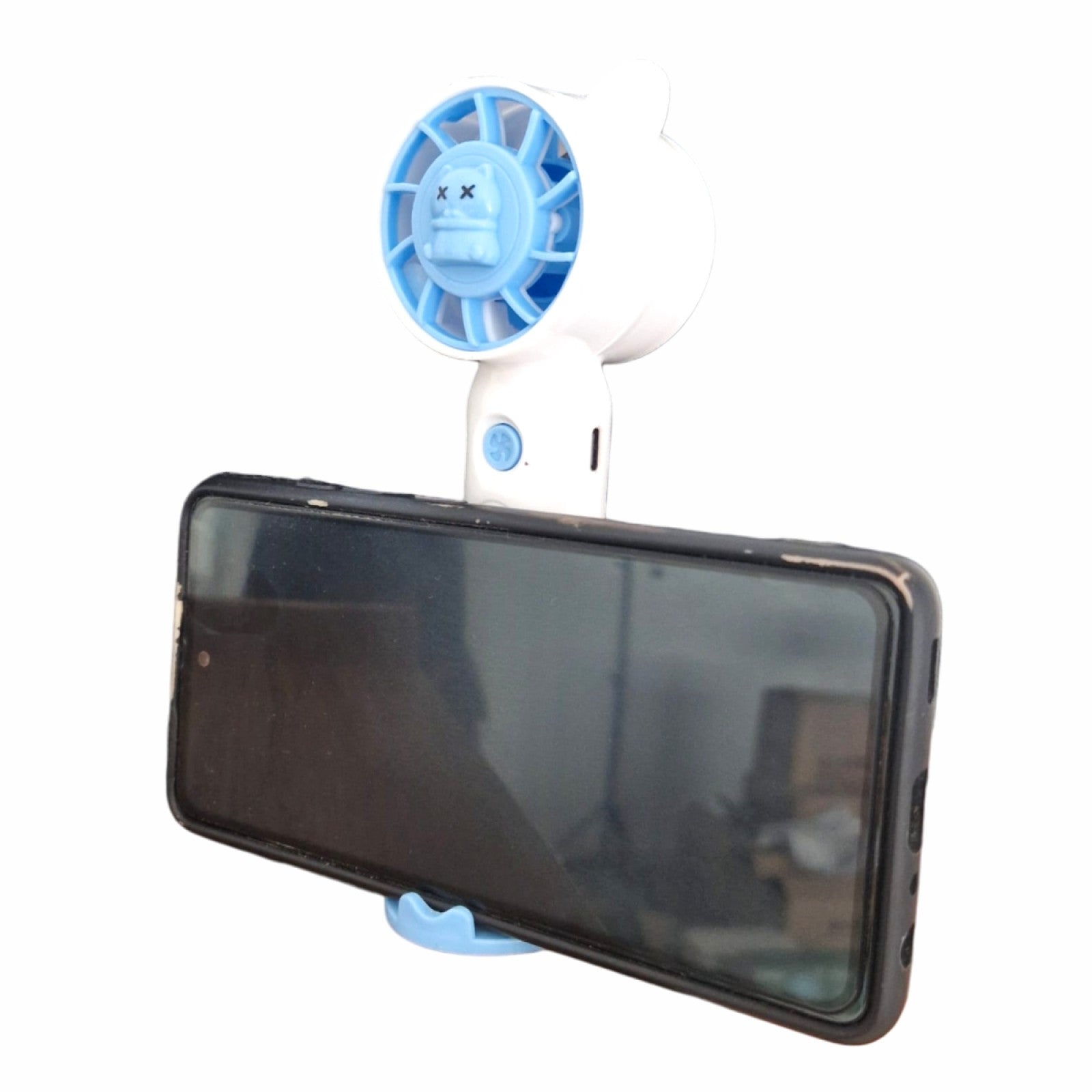 Set: Mașină de spălat rufe, portabilă, Albastru + Ventilator cu acumulator USB, 50x178x47 mm, Alb ❘ D5115 / D5874