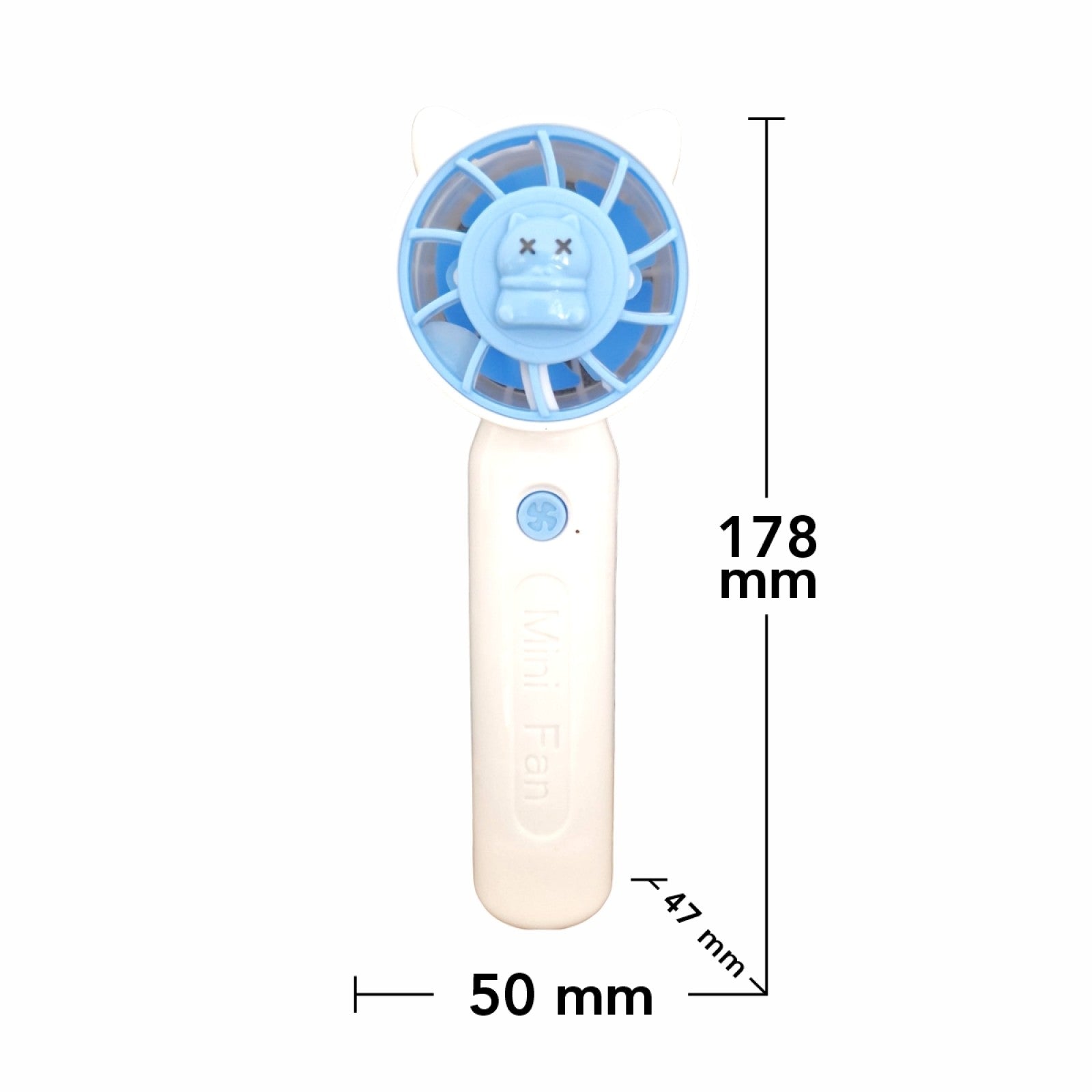 Set: Mașină de spălat rufe, portabilă, Albastru + Ventilator cu acumulator USB, 50x178x47 mm, Alb ❘ D5115 / D5874