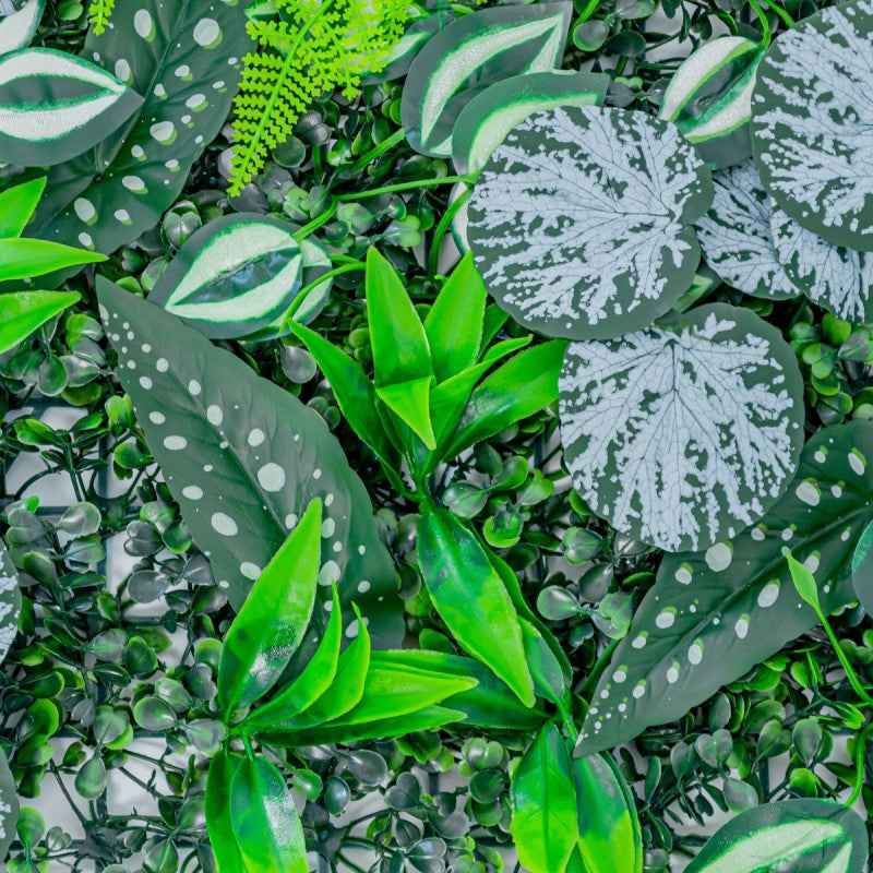 Panou din Plante Artificiale, cu Frunze, Verde Multicolor, 600x400mm, Diverse Modele | D5901 + D5897