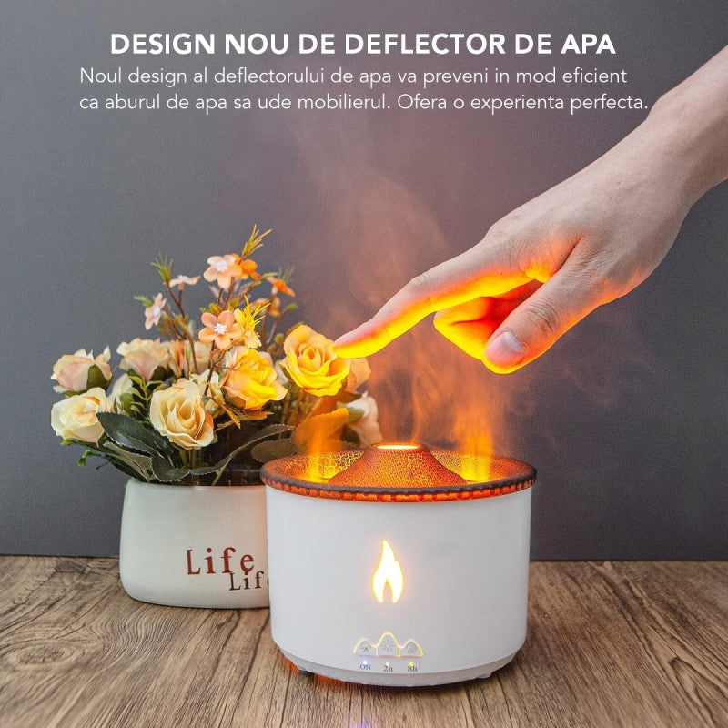 Umidificator cu Aromaterapie, 130 x 110 x 130 mm, Alb ❘ D6031