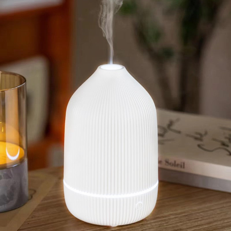 Umidificator cu aromaterapie, 85x150x85 mm, Alb + CADOU 2 x Uleiuri aromatice ❘ D6044