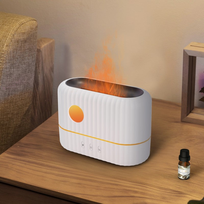 Umidificator cu aromaterapie, 168x120x80mm, Alb + CADOU 2 x Uleiuri aromatice ❘ D6048-alb-umidificator