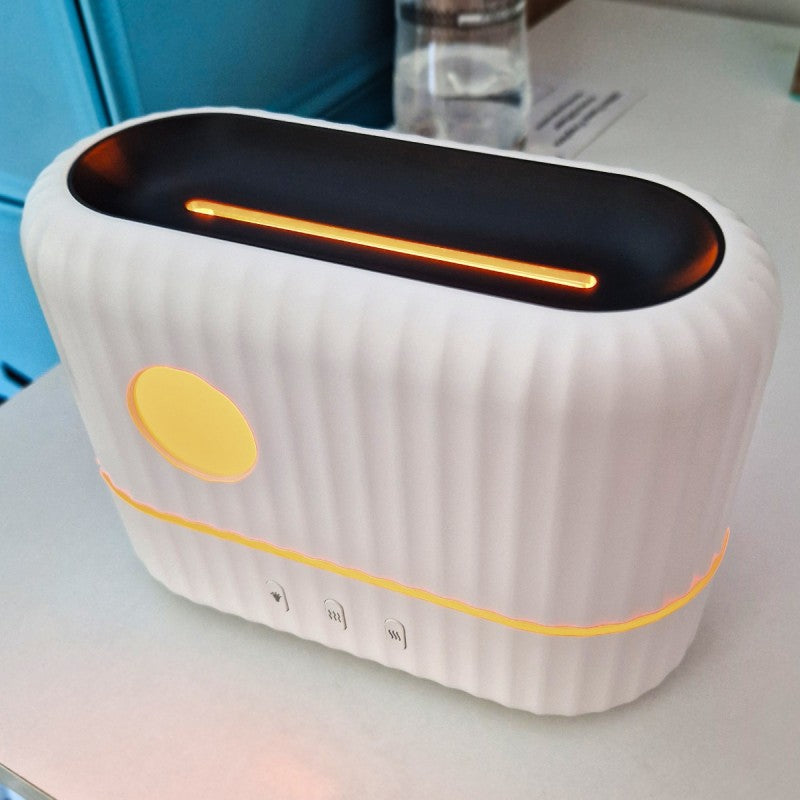 Umidificator cu aromaterapie, 168x120x80mm, Alb + CADOU 2 x Uleiuri aromatice ❘ D6048-alb-umidificator